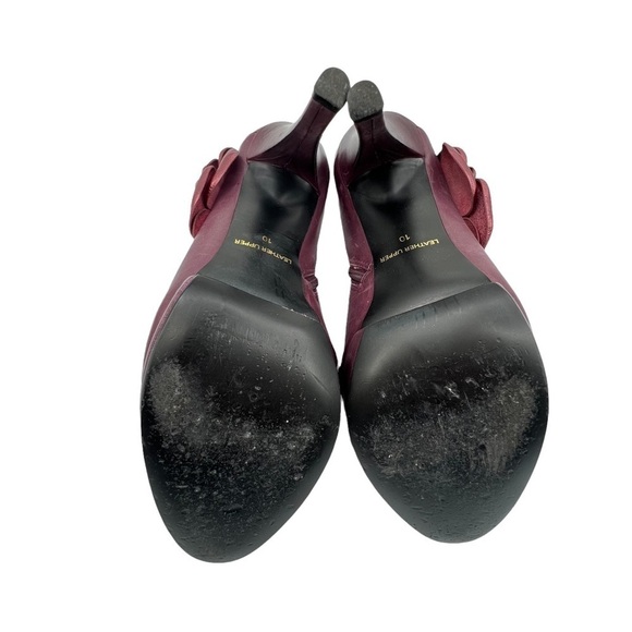 Kelsi Daggar Mauve Rosabella Floral Platform Stiletto Booties Size 10 Women’s - Picture 9 of 9